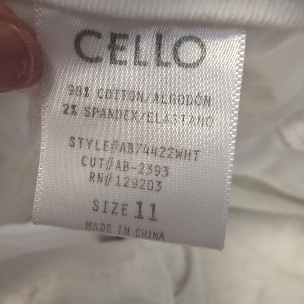 Cello White Ripped Skinny Jeans - Picture 6 of 6